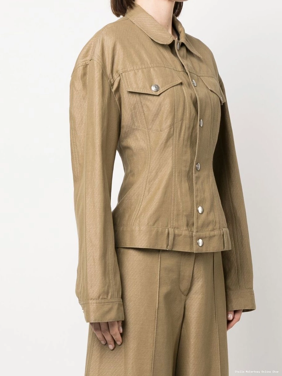 Affordable jacket button-up McCartney fitted-waist Stella Women 0429